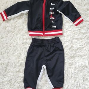 Jordan Kids Black and Red Jogger Set